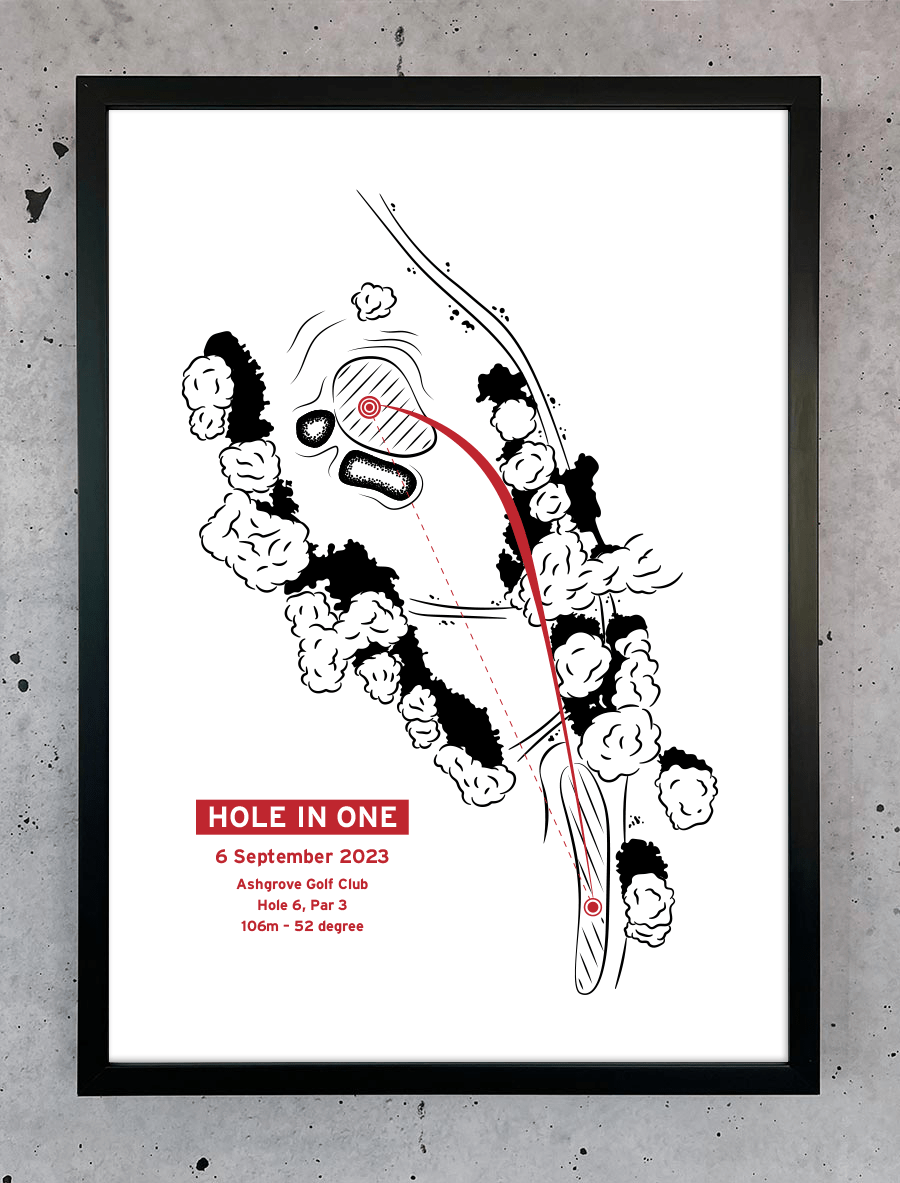 Custom Hole In One Print - Stagg