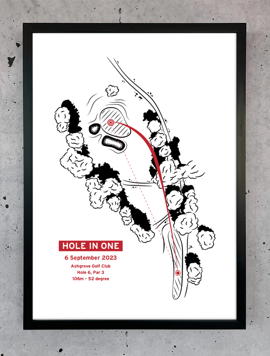 Custom Hole In One Print - Stagg